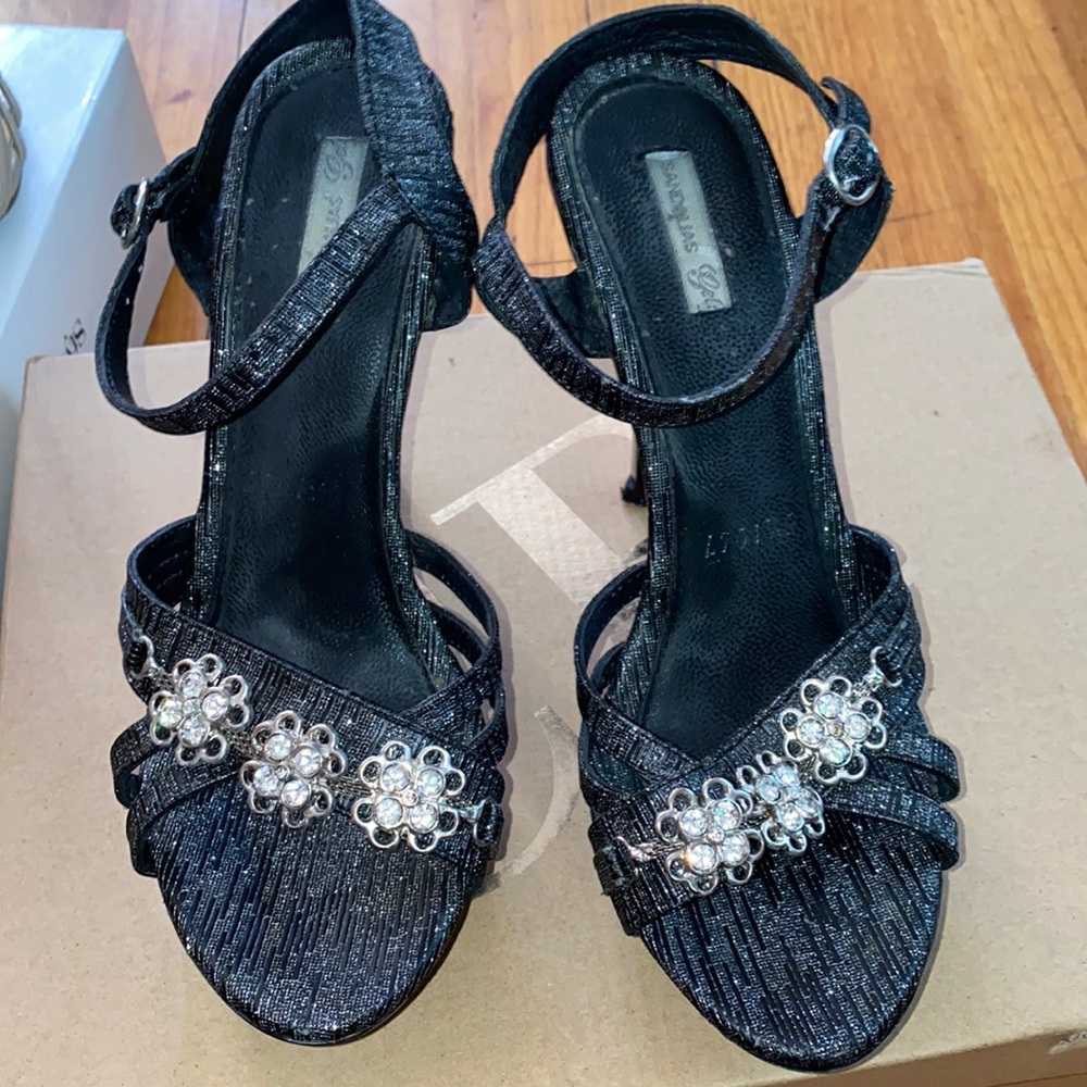 Blue/Black cute heels